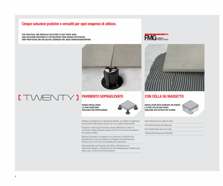 Pagina 10-Catalog gresie 2 cm  - colectia TWENTY LastreCeramice.ro Catalog, brosura Engleza, Franceza, Germana...