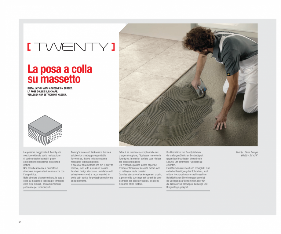 Pagina 26-Catalog gresie 2 cm  - colectia TWENTY LastreCeramice.ro Catalog, brosura Engleza, Franceza, Germana...