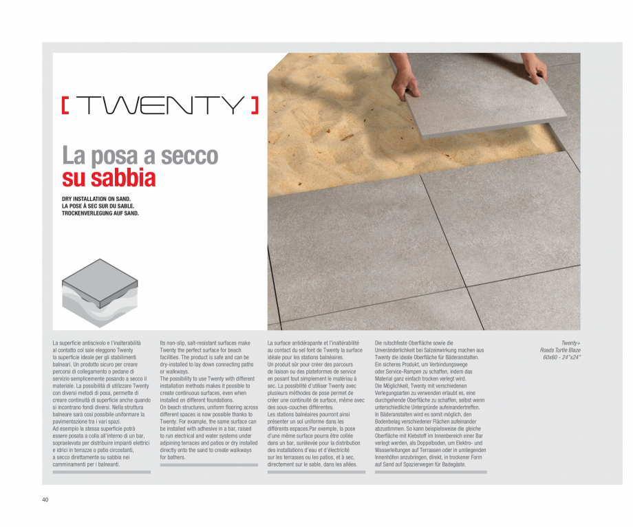 Pagina 42-Catalog gresie 2 cm  - colectia TWENTY LastreCeramice.ro Catalog, brosura Engleza, Franceza, Germana...