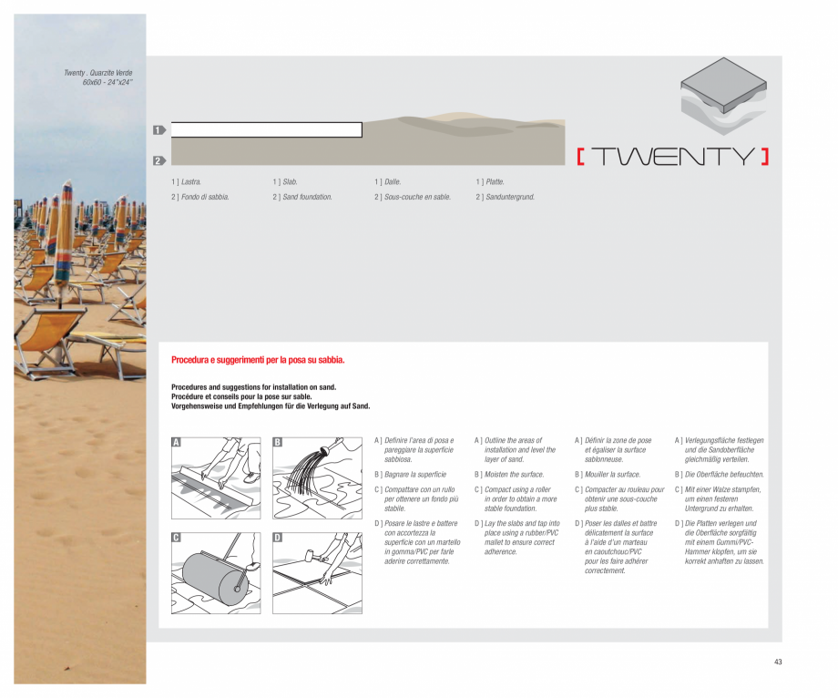 Pagina 45-Catalog gresie 2 cm  - colectia TWENTY LastreCeramice.ro Catalog, brosura Engleza, Franceza, Germana...