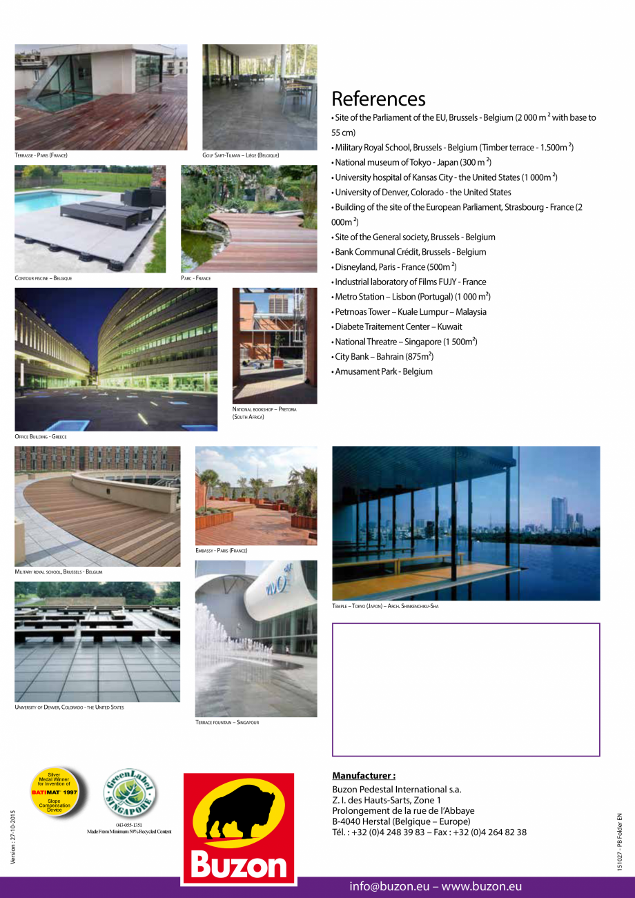 Pagina 8-Catalog ploturi BUZON - seria PB LastreCeramice.ro Catalog, brosura Engleza 