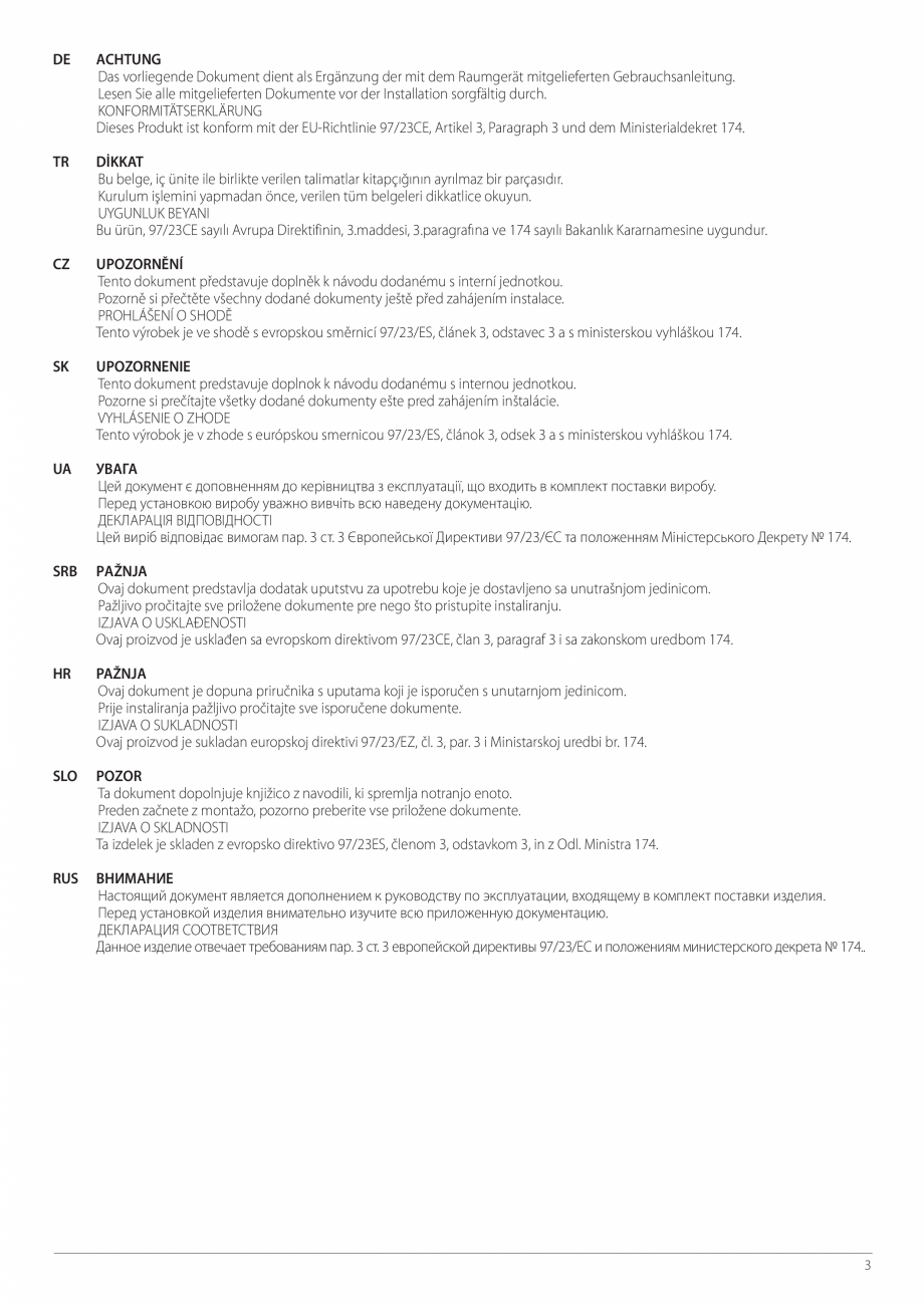Pagina 3-Instructiuni de instalare - Pompa de caldura split aer/apa ARISTON NIMBUS FLEX S NET Instructiuni...