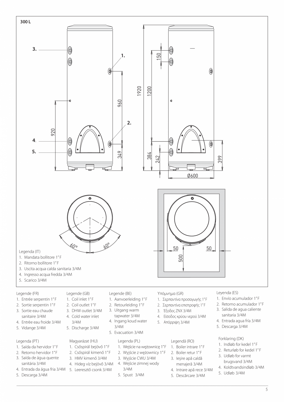 Pagina 5-Instructiuni de instalare - Pompa de caldura split aer/apa ARISTON NIMBUS FLEX S NET Instructiuni...
