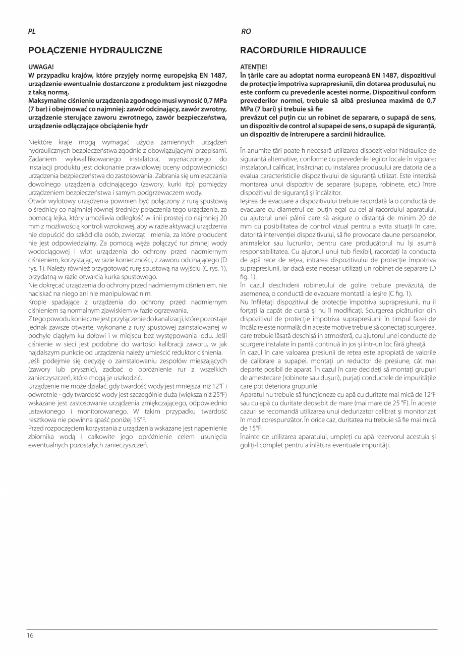 Pagina 16-Instructiuni de instalare - Pompa de caldura split aer/apa ARISTON NIMBUS FLEX S NET Instructiuni...