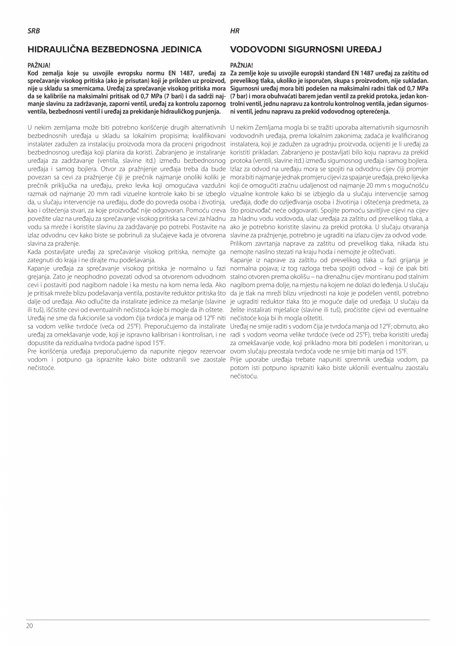 Pagina 20-Instructiuni de instalare - Pompa de caldura split aer/apa ARISTON NIMBUS FLEX S NET Instructiuni...