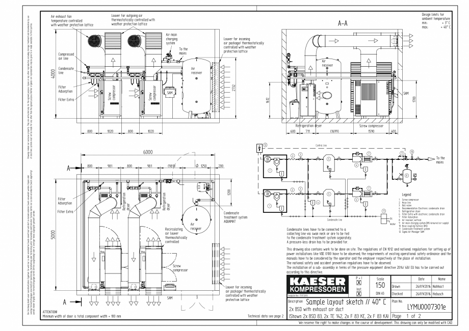 Pagina 1-CAD-PDF Compresoare cu surub cu transmisie directa - model plan de amplasare seria BSD KAESER...