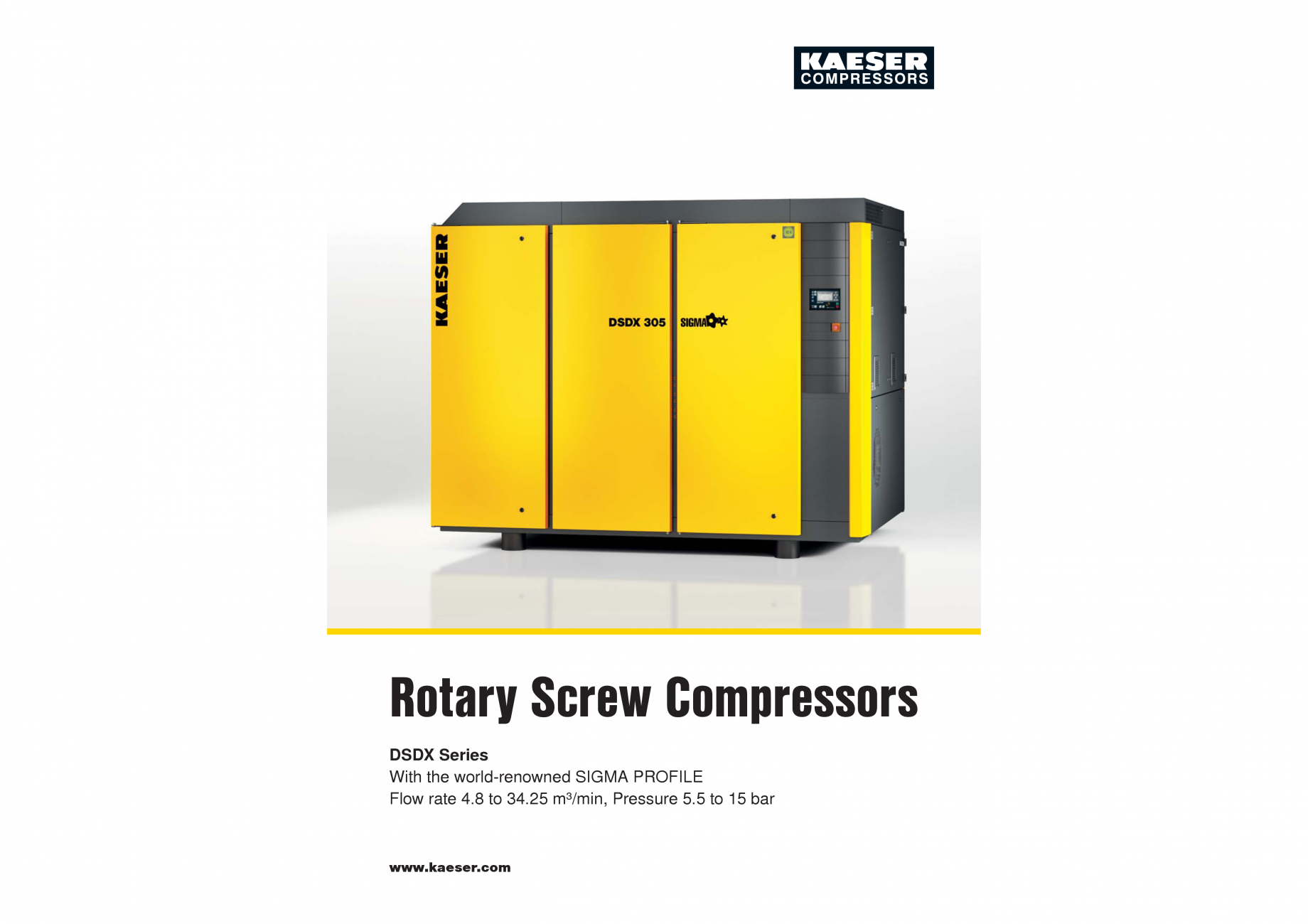 Compresoare seria DSDX KAESER KOMPRESSOREN Catalog, brosura Engleza