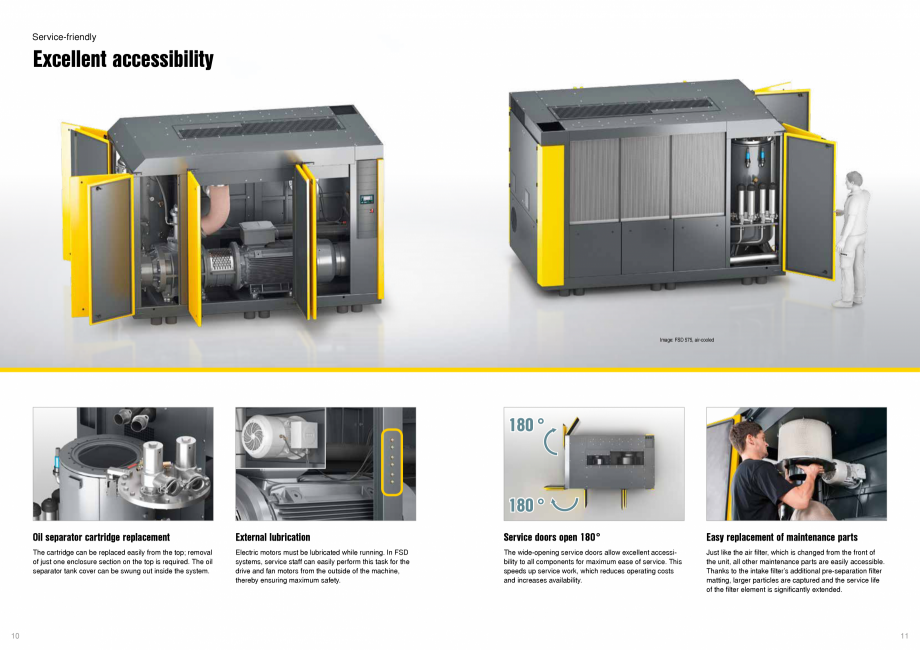 Compresoare seria FSD KAESER KOMPRESSOREN Catalog, brosura Engleza