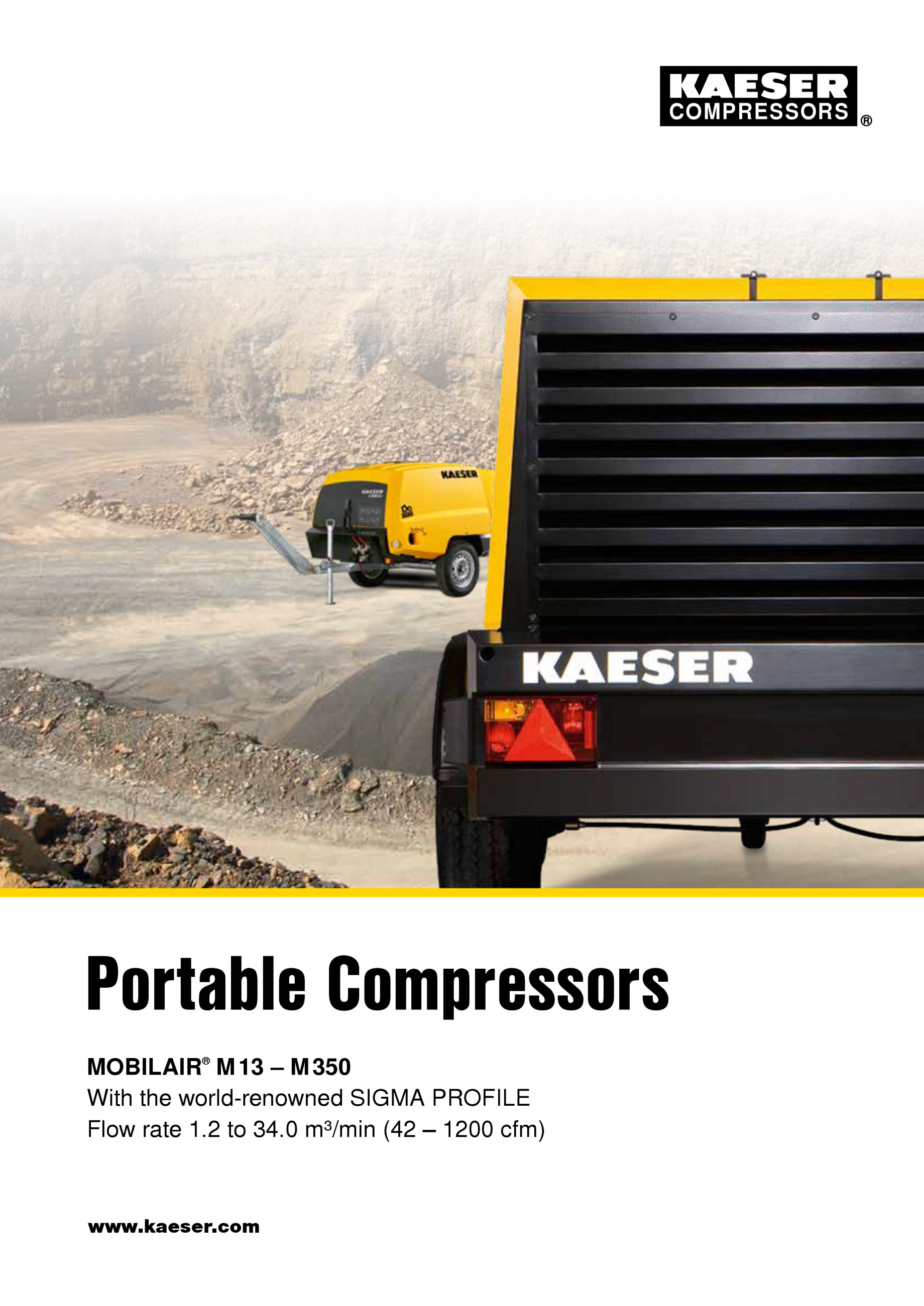 Prospect general MOBILAIR KAESER KOMPRESSOREN Catalog, brosura Engleza