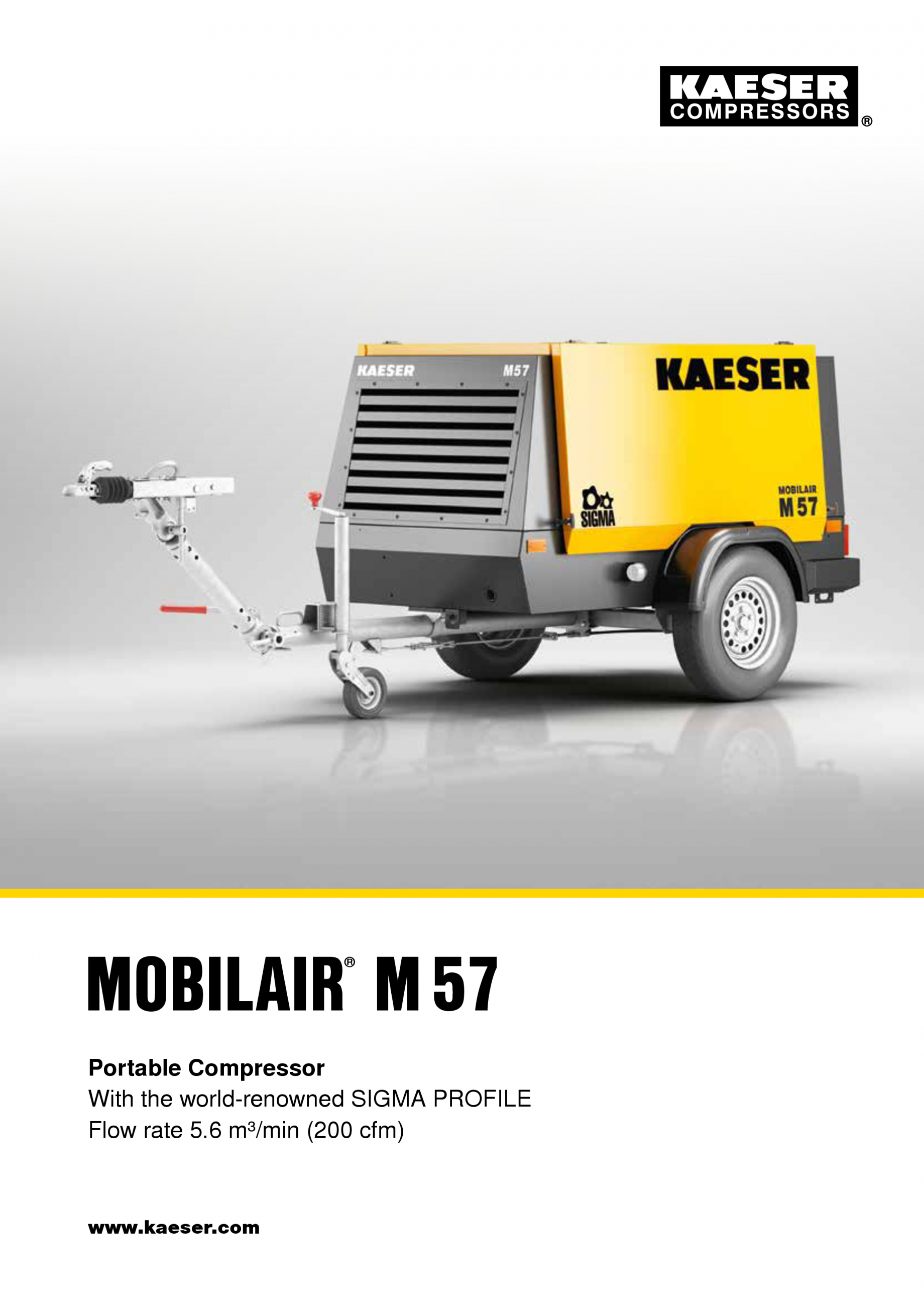 Seria M57 KAESER KOMPRESSOREN Catalog, brosura Engleza