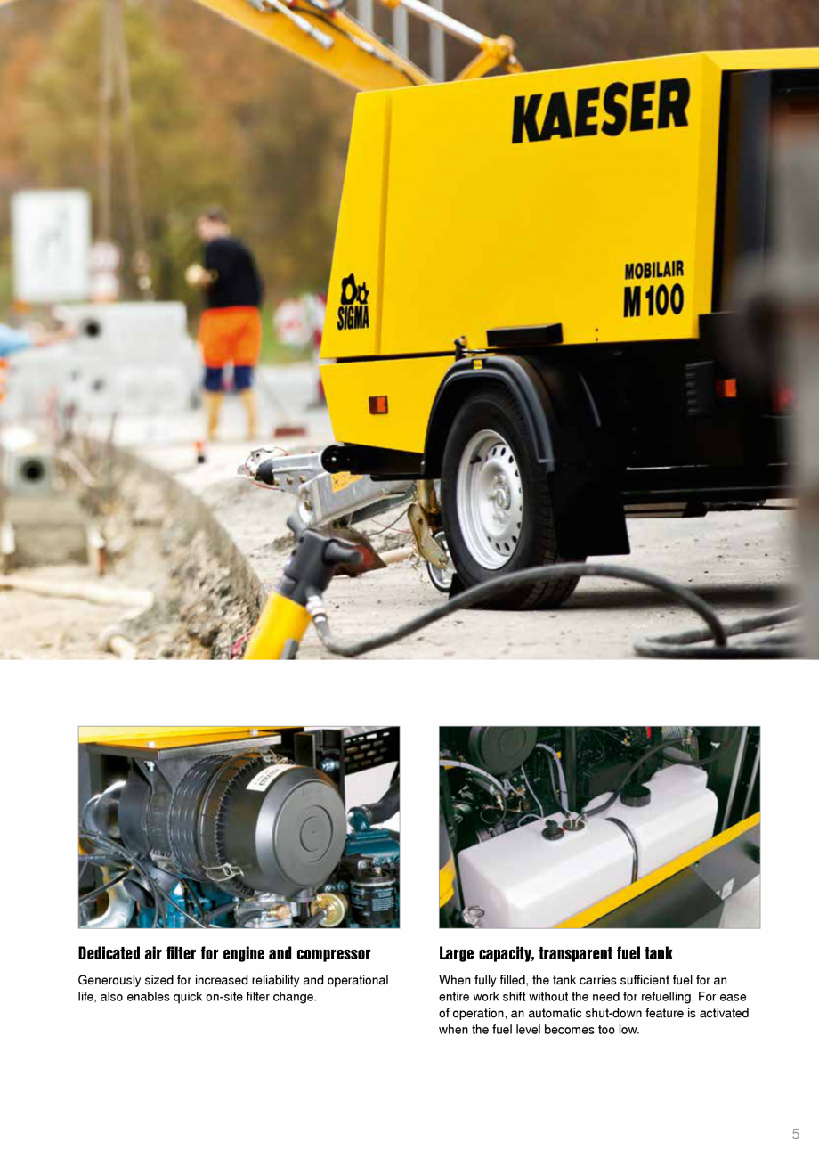 Seria M100 KAESER KOMPRESSOREN Catalog, brosura Engleza