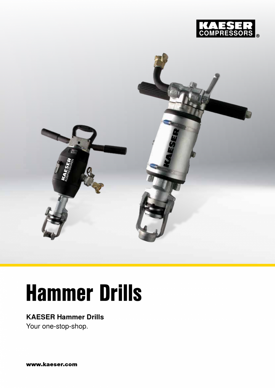Pagina 1-Ciocane rotopercutoare KAESER KOMPRESSOREN Fisa tehnica Engleza Hammer Drills
KAESER Hammer Drills...