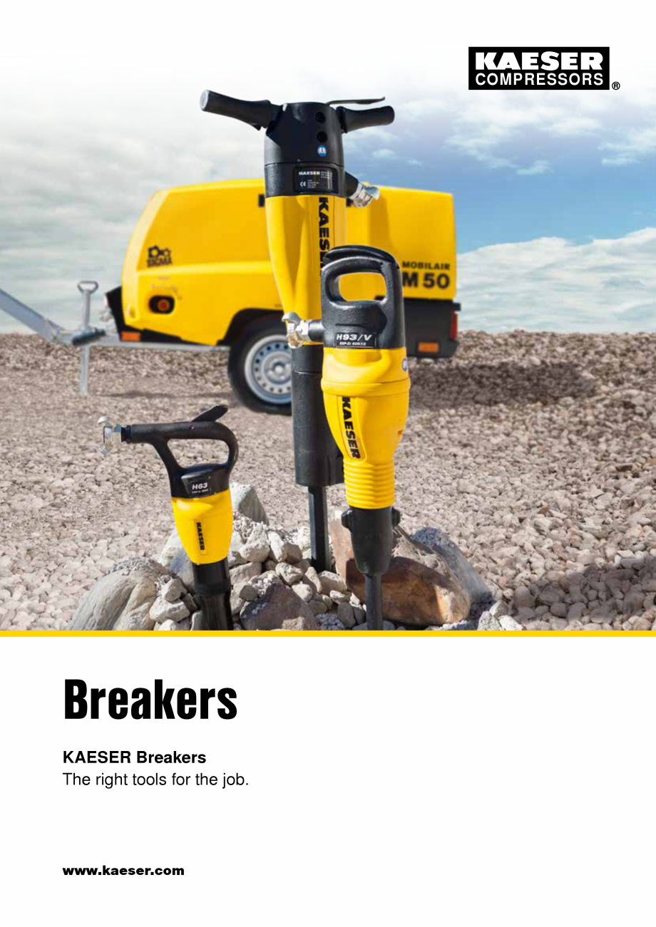 Pagina 1-Ciocane pneumatice KAESER KOMPRESSOREN Fisa tehnica Engleza COMPRESSORS

Breakers
KAESER Breakers...