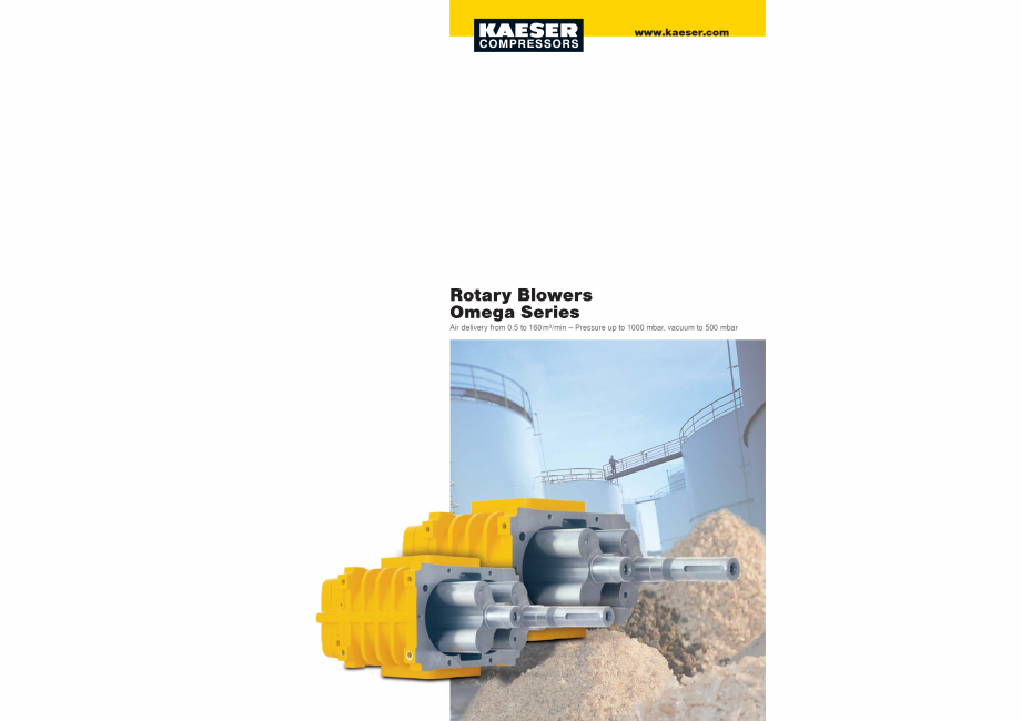 Pagina 1-Blocuri individuale de suflante KAESER KOMPRESSOREN OMEGA Fisa tehnica Engleza www.kaeser.com
...