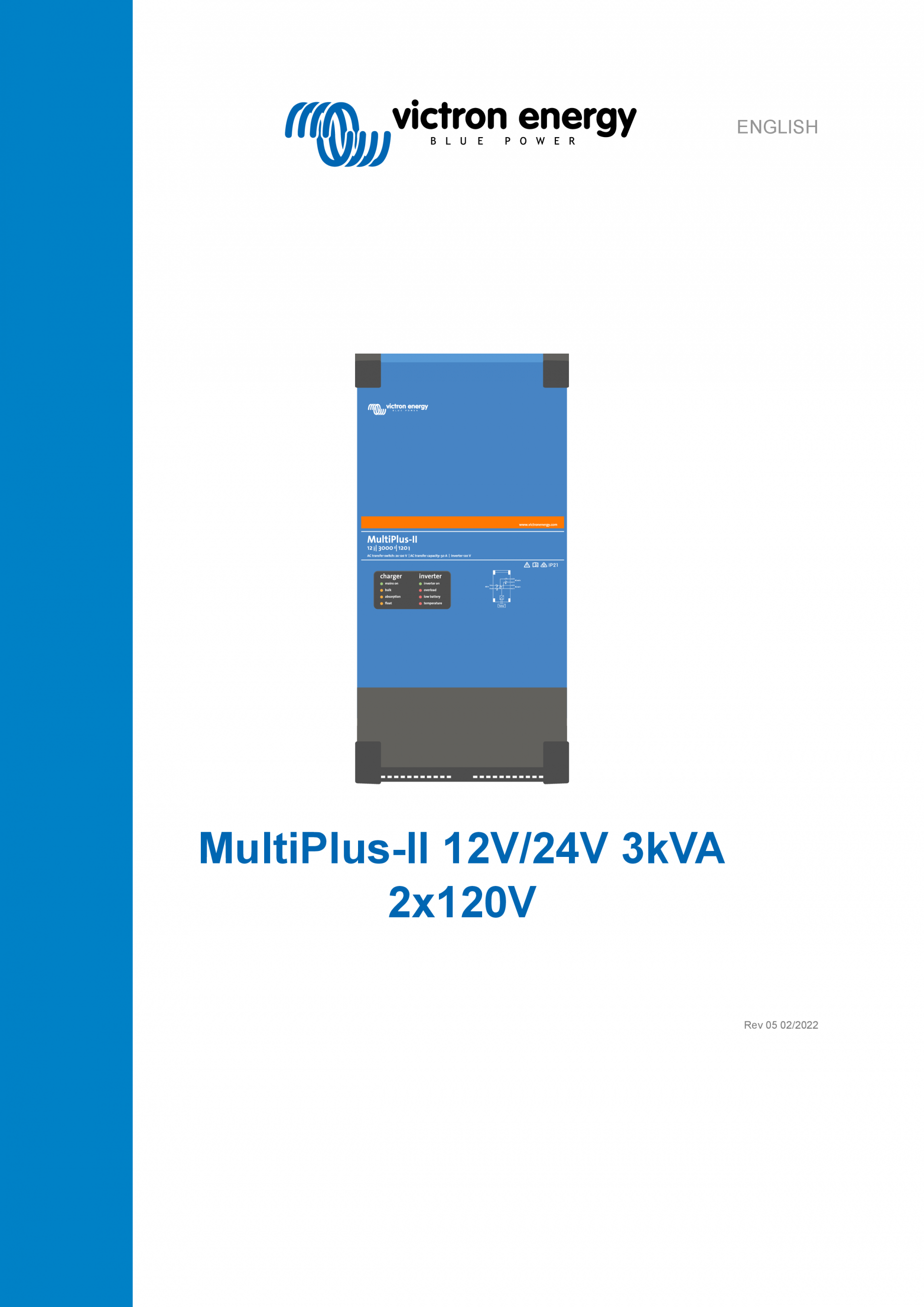 Manual de utilizare pentru incarcator/invertor MultiPlusII QuattroII 120V230V Victron