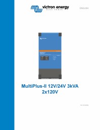 Manual de utilizare pentru incarcator/invertor MultiPlus-II - Quattro-II 120V-230V