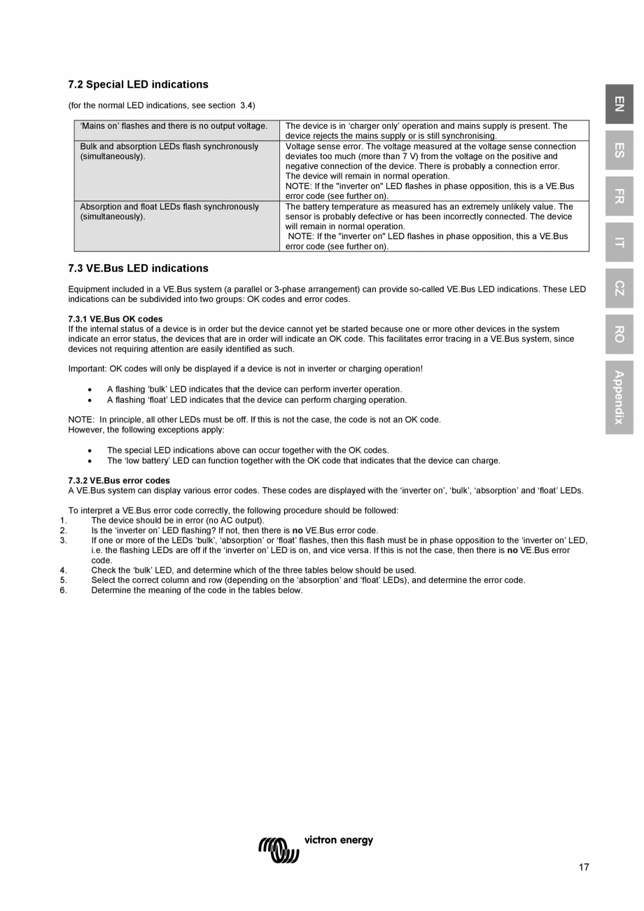 Pagina 18 - Manual de utilizare pentru incarcator/invertor MultiPlus-II-12V-24V-48V-3k,-5k,-8k...
