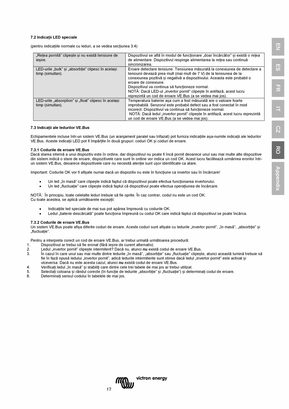 Pagina 119 - Manual de utilizare pentru incarcator/invertor MultiPlus-II-12V-24V-48V-3k,-5k,-8k...