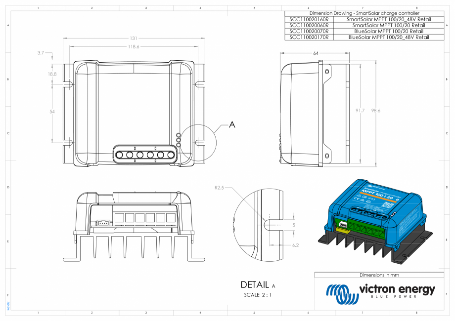 Pagina 1-CAD-PDF Dimensiuni carcasa controler de incarcare solara - SmartSolar MPPT...