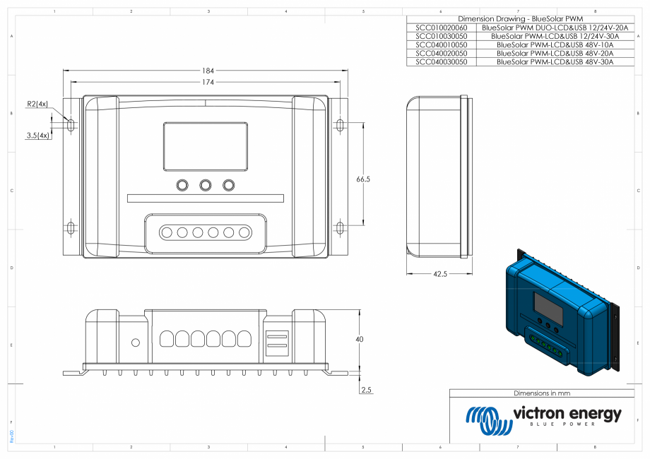 Pagina 1-CAD-PDF Dimensiuni carcasa controler de incarcare solara BlueSolar-PWM-(DUO)-LCD&...