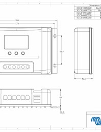 Dimensiuni carcasa controler de incarcare solara BlueSolar-PWM-(DUO)-LCD&USB-12V24V-30A-48V-10A-20A-30A