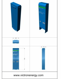 Dimensiuni carcasa - controler de incarcare solara MPPT, invertor si distributie CA - EasySolar 12V-1600VA-70AMP-MPPT-100-50