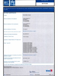 Certificat CB-17PP231-IEC-62109-1 pentru pentru controlere de incarcare solara SmartSolar MPPT 150 45 pana la 250 70