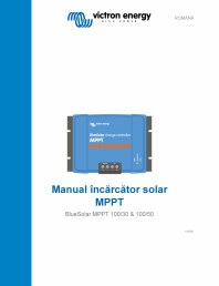 Manual incarcator solar MPPT BlueSolar MPPT 100/30 & 100/50