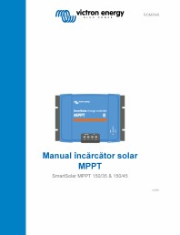 Manual incarcator solar MPPT SmartSolar MPPT 150/35 & 150/45