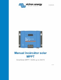 Manual incarcator solar MPPT SmartSolar MPPT 150/60 pana la 250/70
