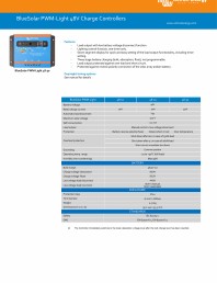 Specificatii tehnice controler de incarcare solara BlueSolar PWM-Light 48V
