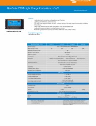 Specificatii tehnice controler de incarcare solara BlueSolar PWM-Light 12-24V