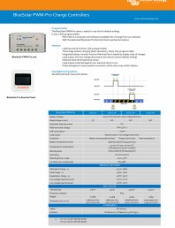 Specificatii tehnice controler de incarcare solara BlueSolar PWM Pro