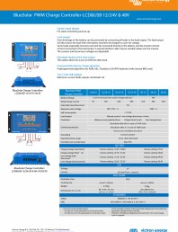 Specificatii tehnice controler de incarcare solara BlueSolar PWM 12-24V-LCD&USB