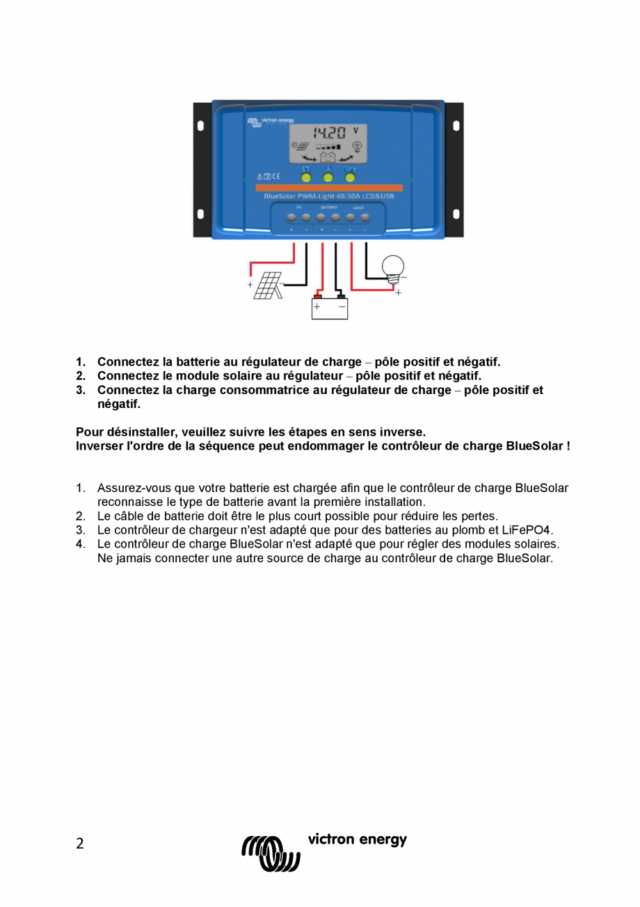 Pagina 22 - Manual Regulator de incarcare solara BlueSolar PWM LCD&USB-12V-24V-30A-&...