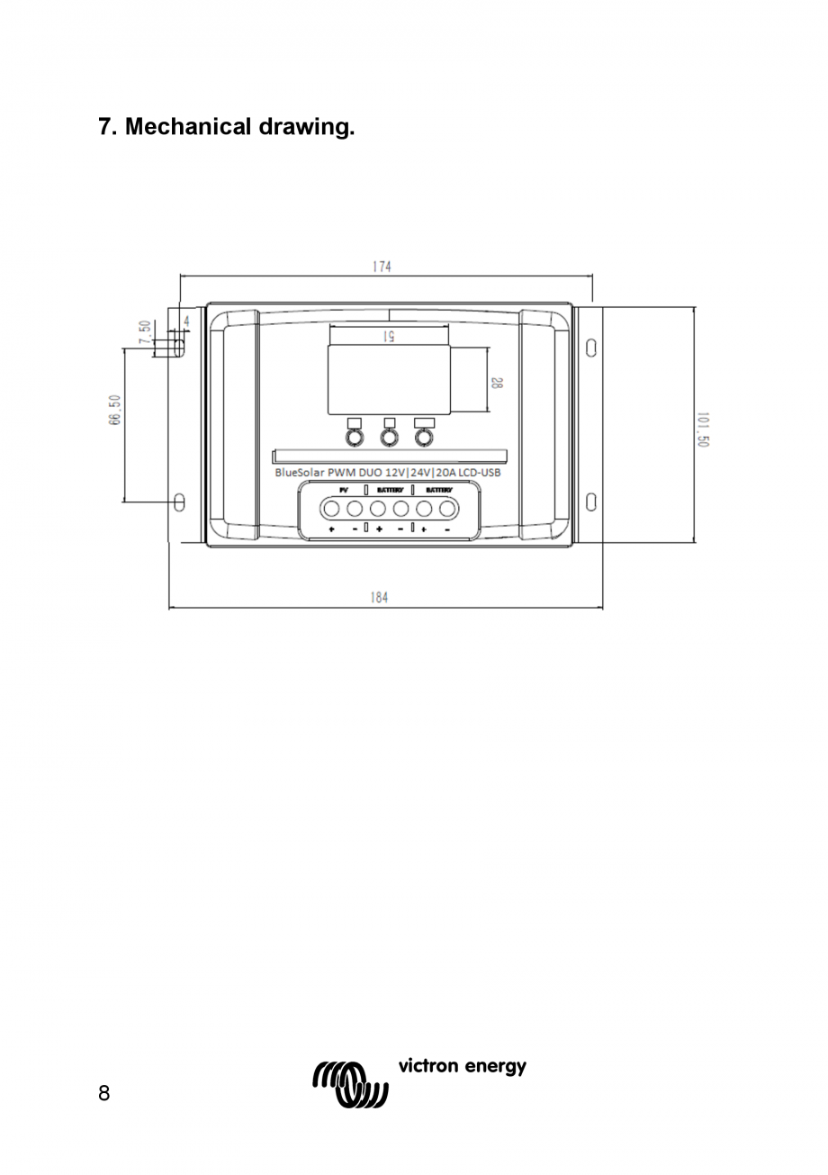 Pagina 10 - Manual Regulator de incarcare solara BlueSolar PWM DUO-12V-24V-20A-LCD-USB Victron...