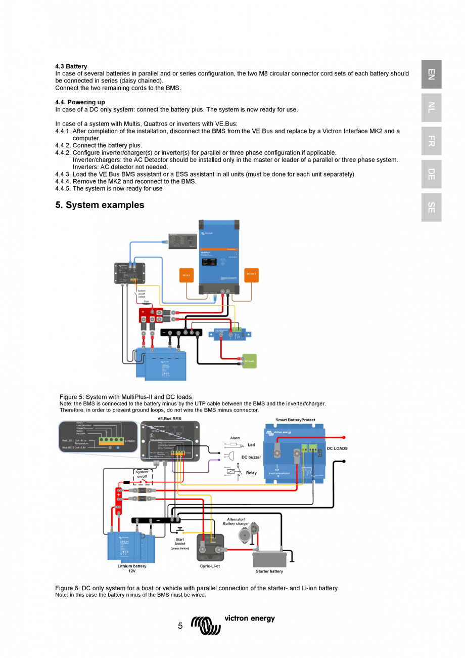 Pagina 7 - Manual-  Sistem de management al bateriei  Victron Energy VE.Bus BMS Instructiuni montaj,...