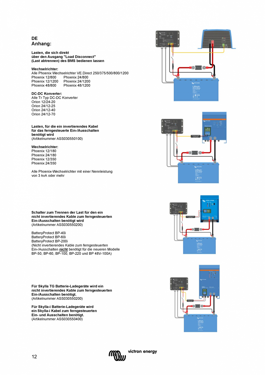 Pagina 50 - Manual-  Sistem de management al bateriei  Victron Energy VE.Bus BMS Instructiuni montaj...