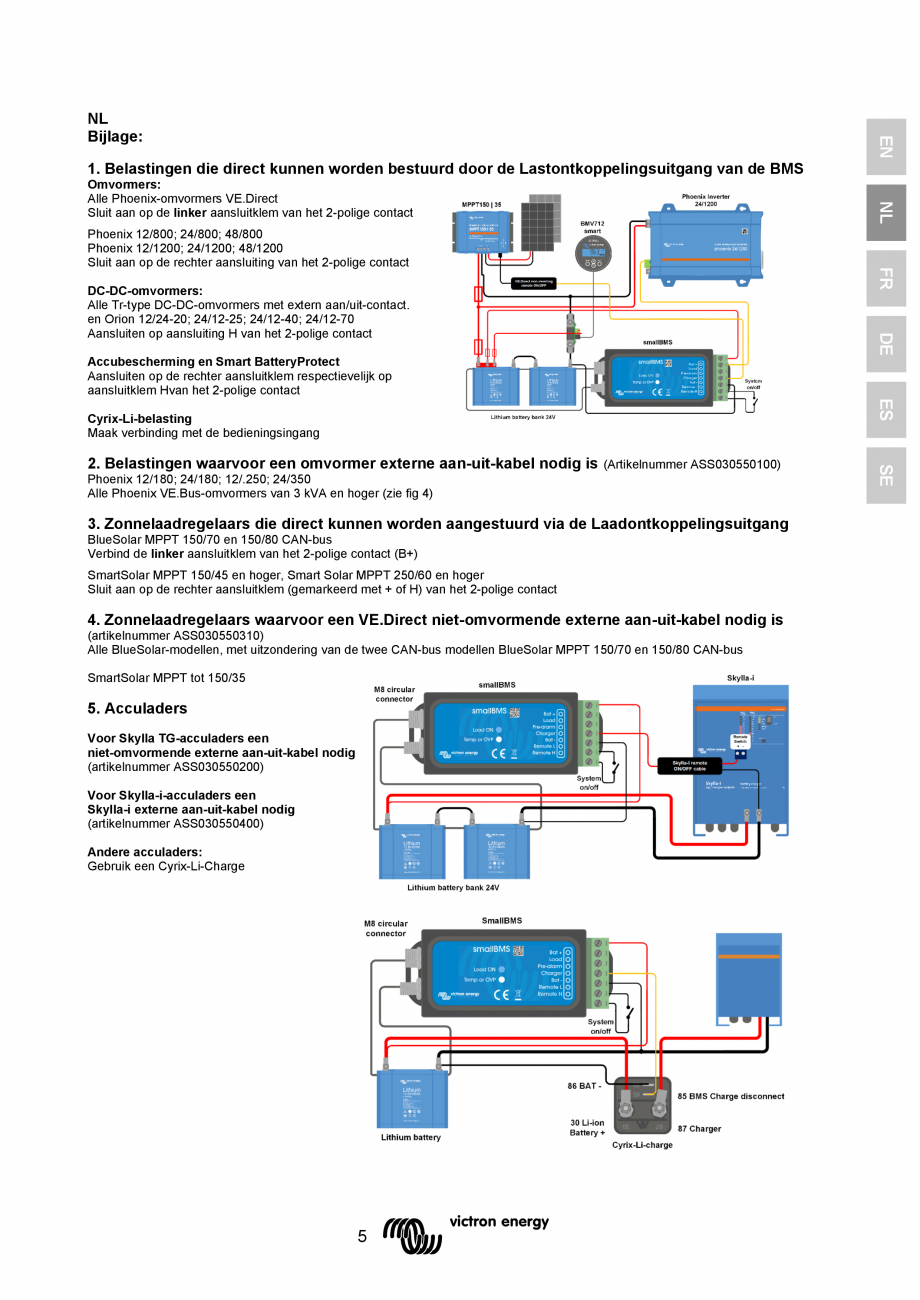 Pagina 12 - Manual de utilizare - Sistem de management al bateriei cu alarma prealabila Victron...