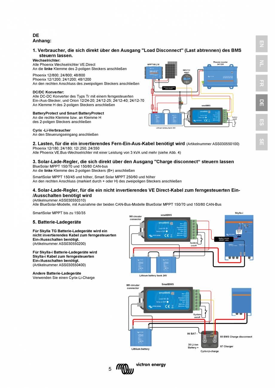 Pagina 25 - Manual de utilizare - Sistem de management al bateriei cu alarma prealabila Victron...