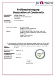 Certificat de siguranta nr EN-IEC-60335-1 - pentru senzor de curent alternativ Victron Energy - Senzor curent
