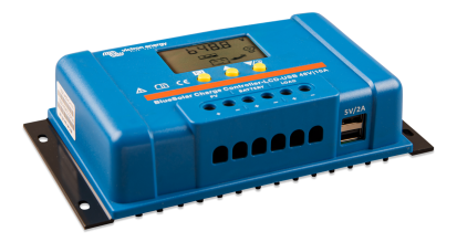 Regulator de incarcare solara BlueSolar PWM Charge Controller LCD USB 48V-10A (vedere din dreapta) BlueSolar PWM