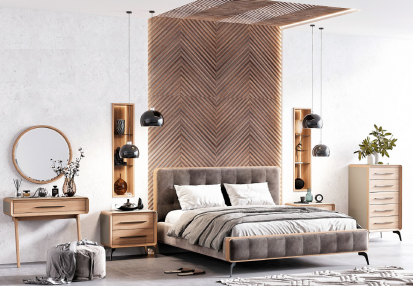 modena-Mobilier pentru dormitor din lemn masiv Moderna Dormitor Modena (cu picioruse)