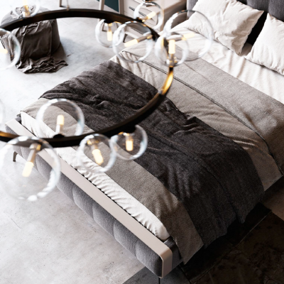 MAVIS Modena- pat alb -detaliu - Mobilier pentru dormitor din lemn masiv MAVIS