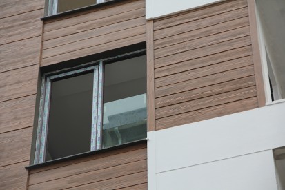 Placari exterioare cu placi ecofort textura lemn Placi Ecofort textura lemn
