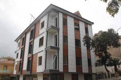 Placari exterioare cu placi Ecofort textura piatra Placi Ecofort textura piatra