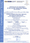 Certificat de conformitate a controlului productiei in fabrica 14081 DOXAR