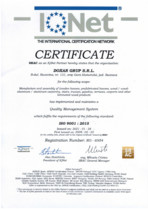 Certificat ISO 9001 DOXAR