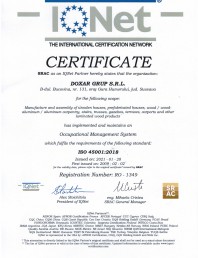 Certificat ISO 45001
