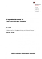 Raport de la Institutul Tehnologic Danez privind rezistenta la fungi a SkamoWall Board (panoului) SKAMOL